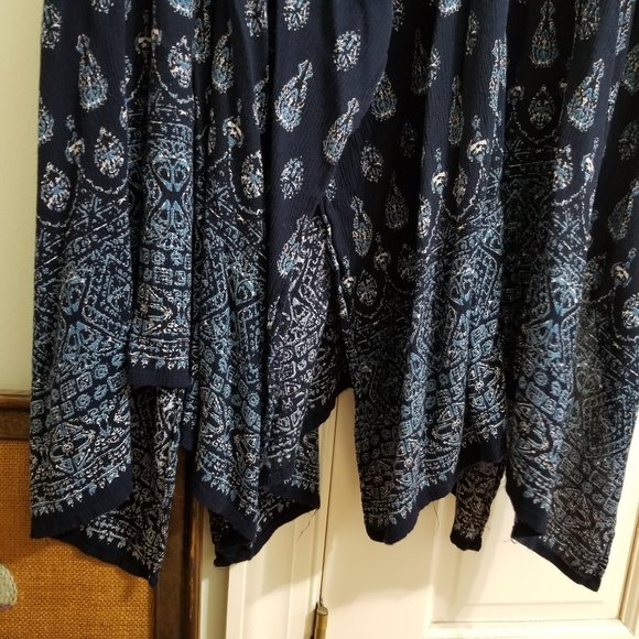 Bila dress XXL abstract geometric tribal floral crochet neck midi maxi boho - Picture 7 of 14